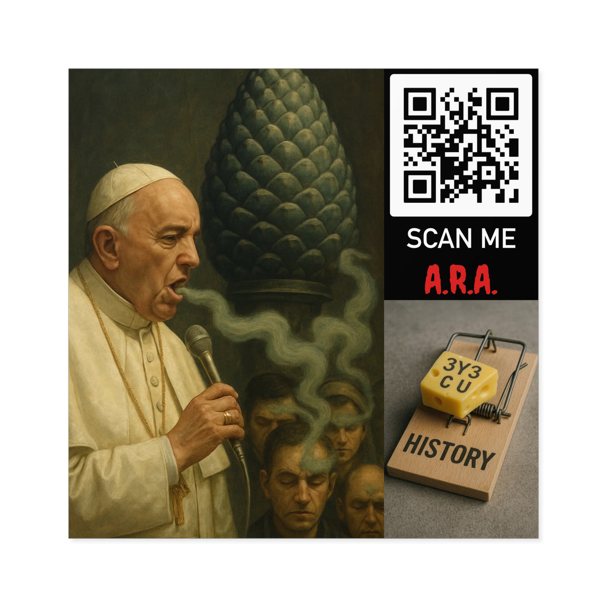 Pope's Smoke Stickers, Indoor\Outdoor