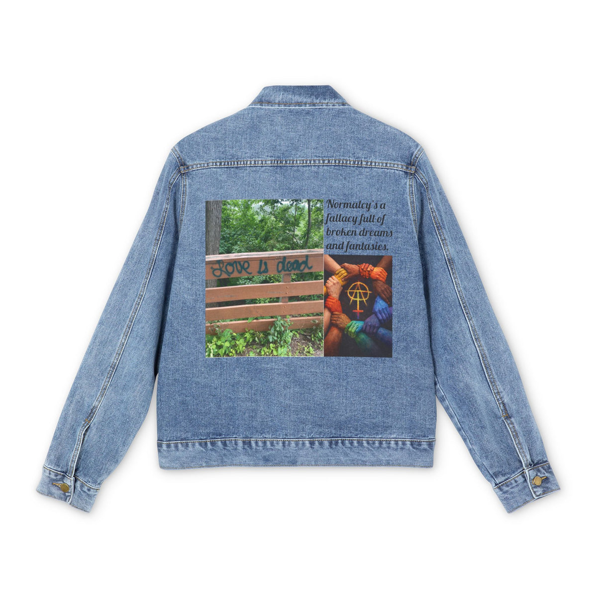 E. Love is Dead Denim Jacket