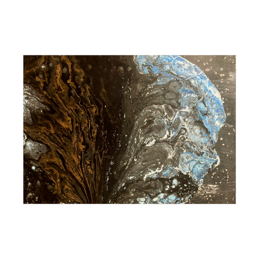 Blue Man Pour Art Posters