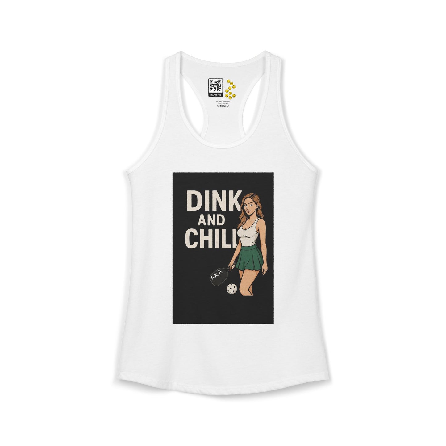 Dink and Chill Two Racerback Tank
