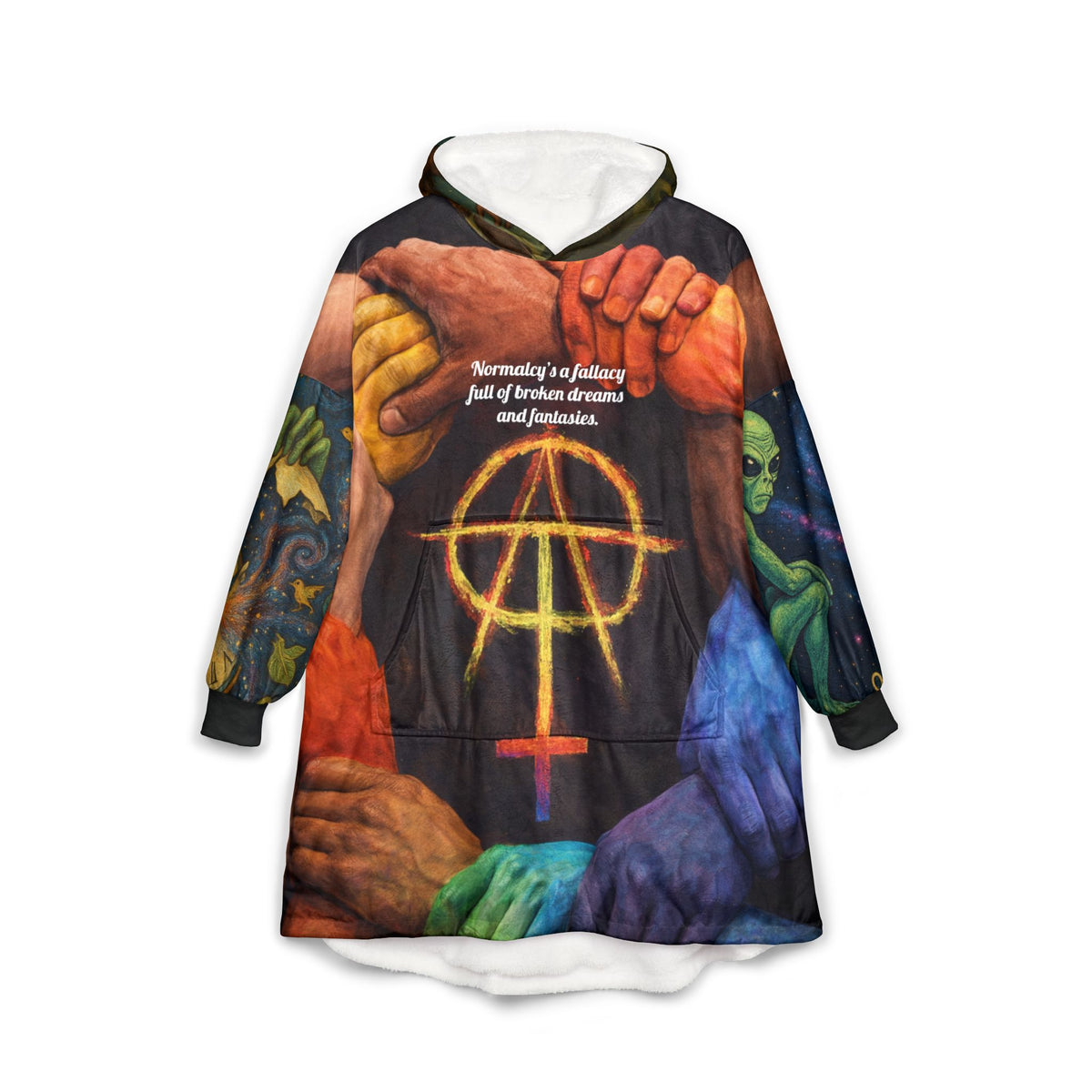 F. Ego Death Hooded Blanket