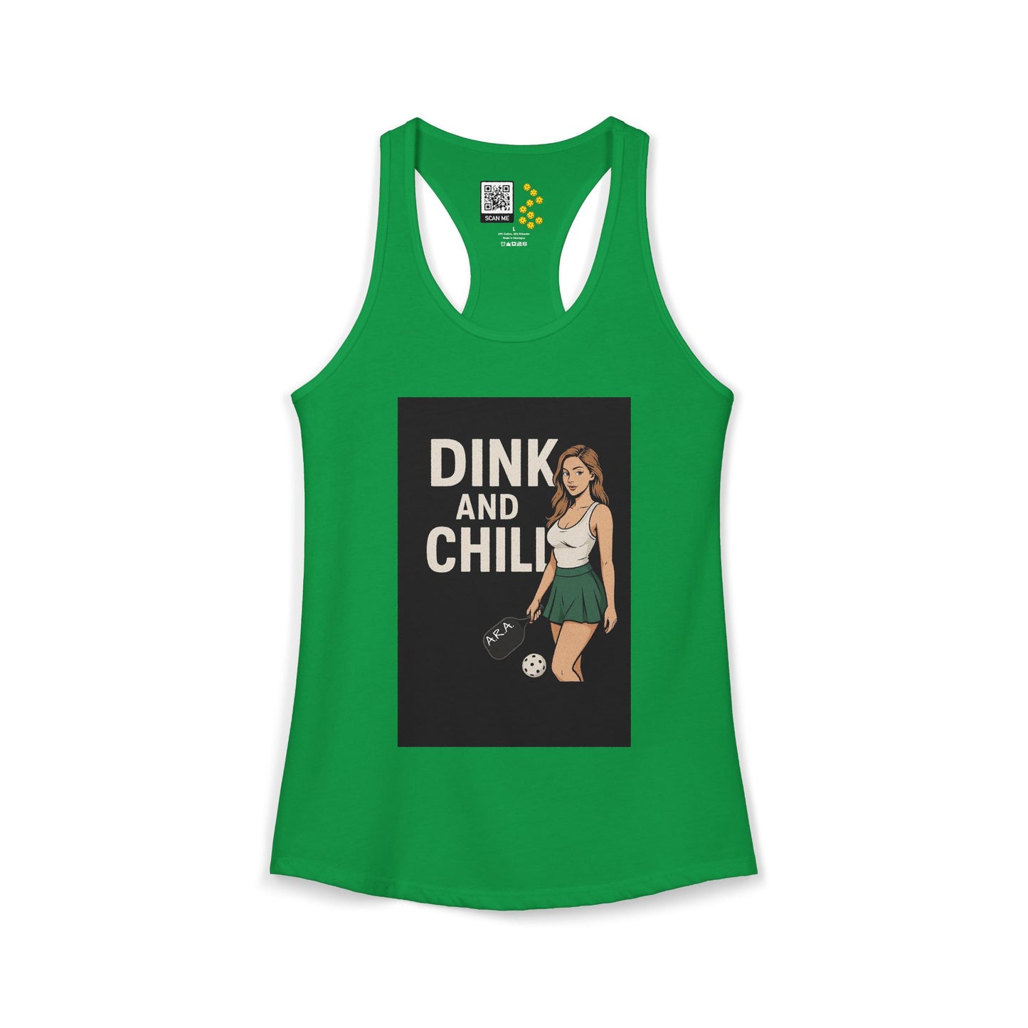 Dink and Chill Two Racerback Tank