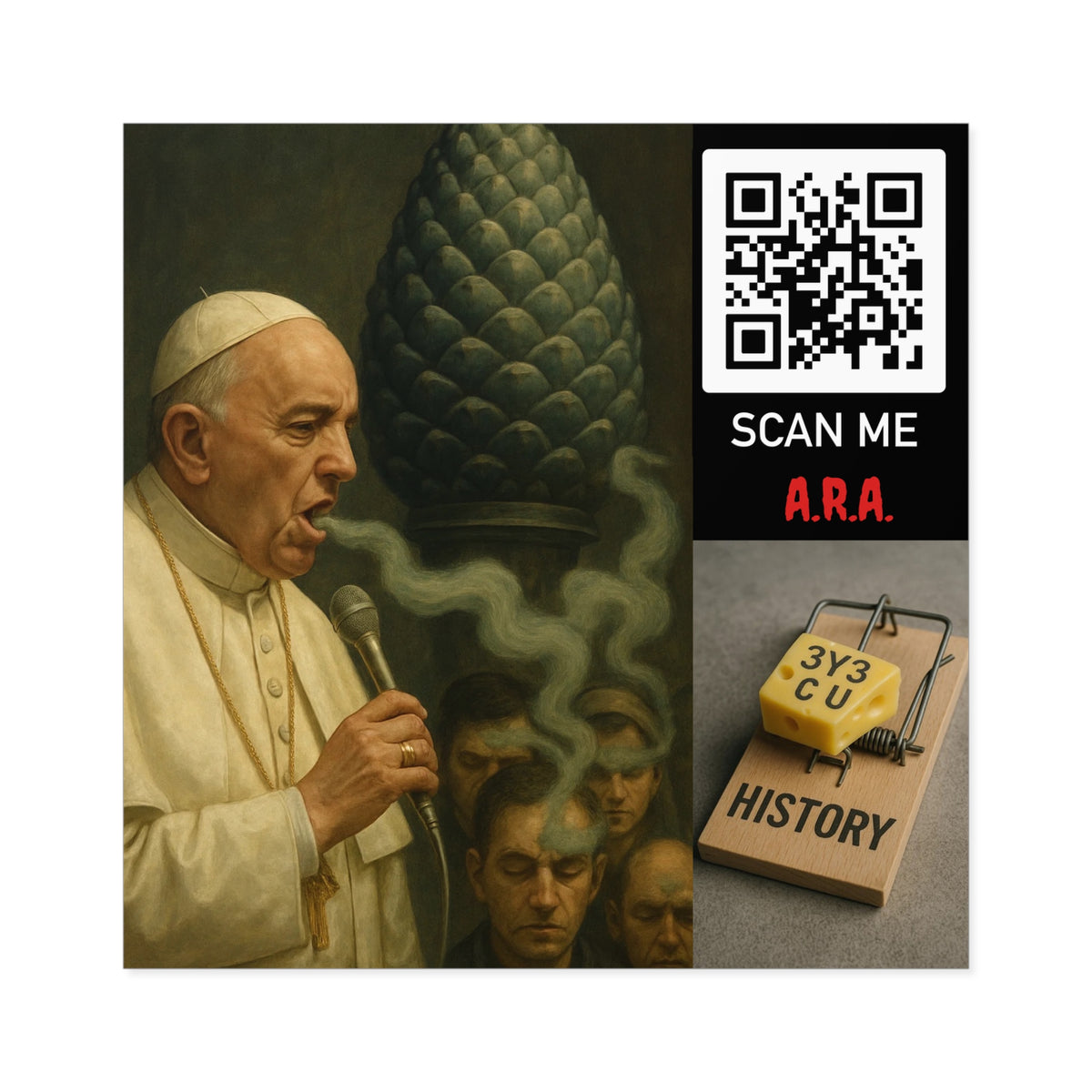 Pope's Smoke Stickers, Indoor\Outdoor