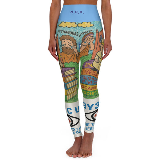 H. Doctrine Built on Bones Yoga Leggings (AOP)