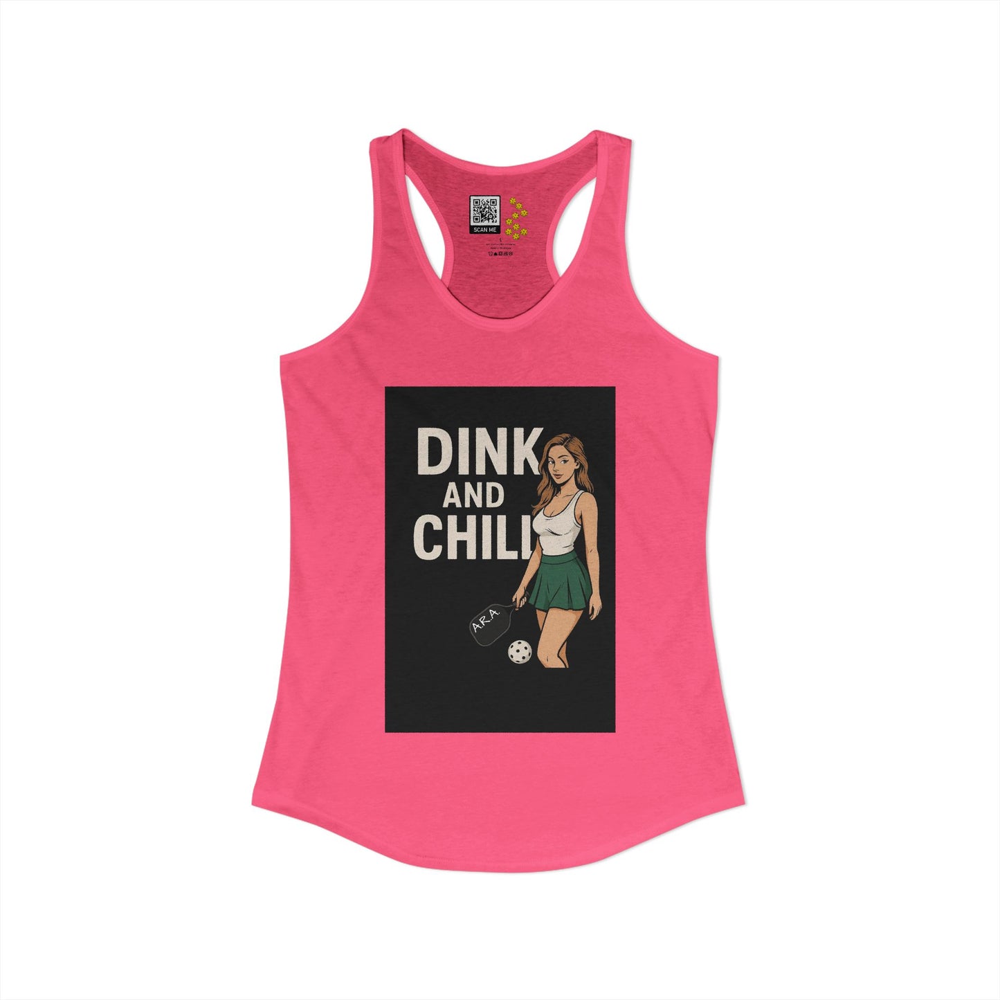 Dink and Chill Two Racerback Tank