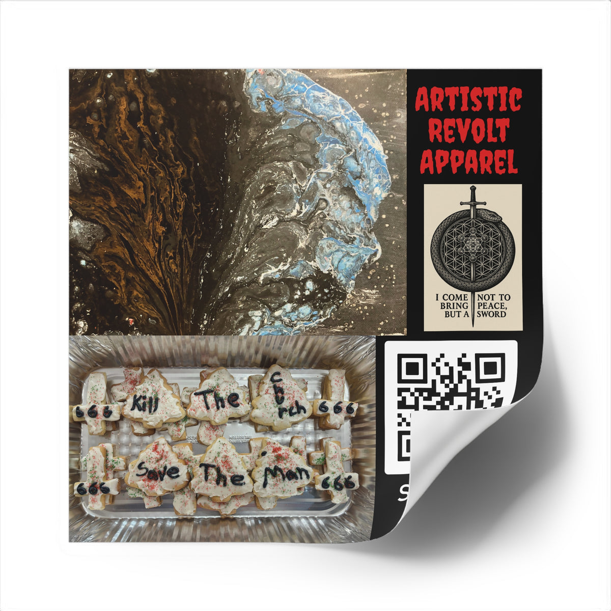 Buried Blue Race Stickers, Indoor\Outdoor