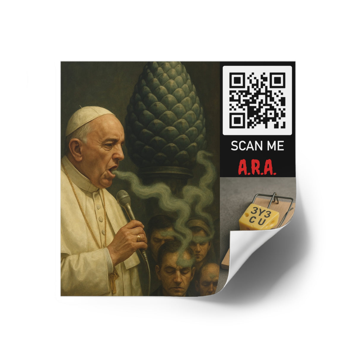 Pope's Smoke Stickers, Indoor\Outdoor