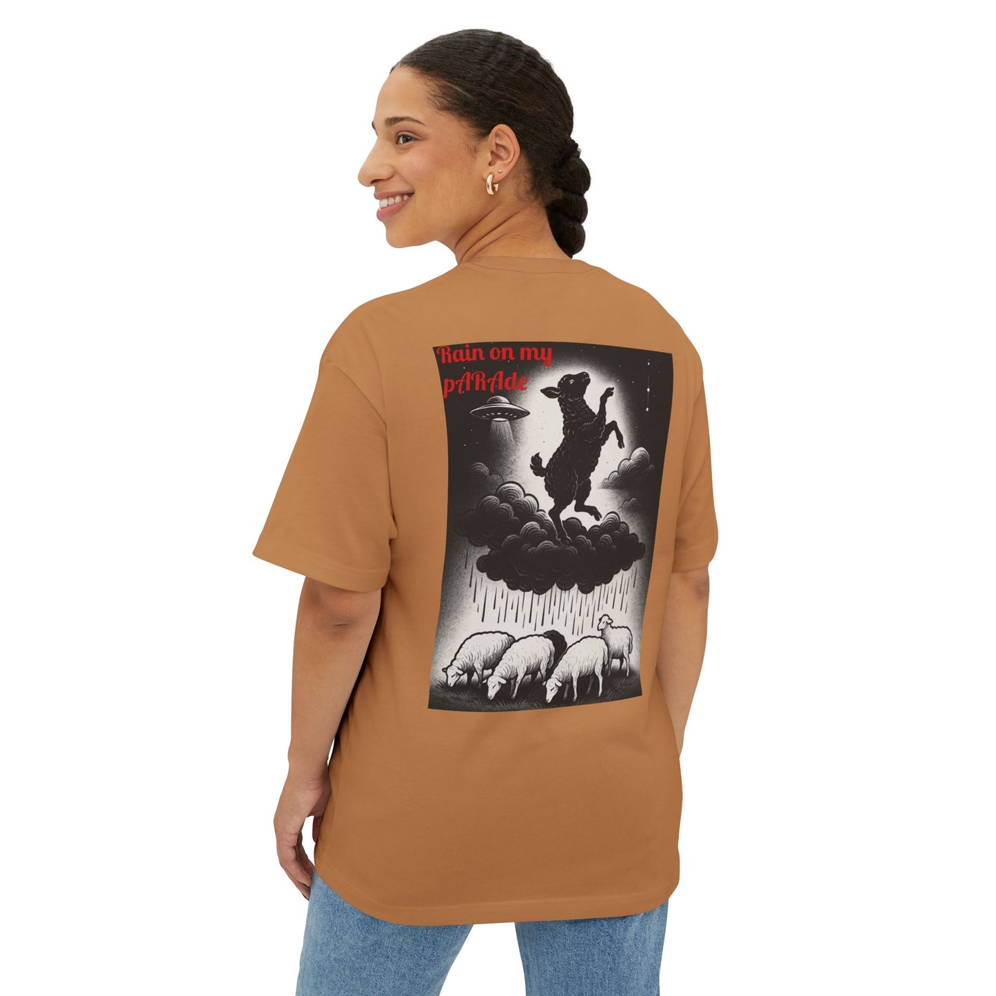 D. Rain On My pARAde Boxy Tee