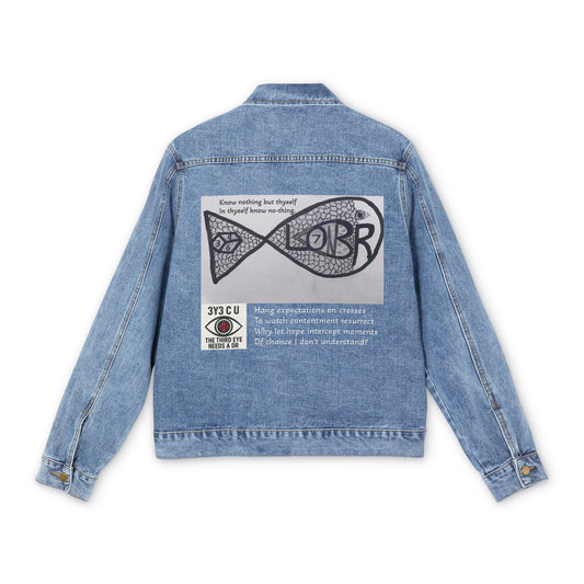 E. Loner Fish Denim Jacket