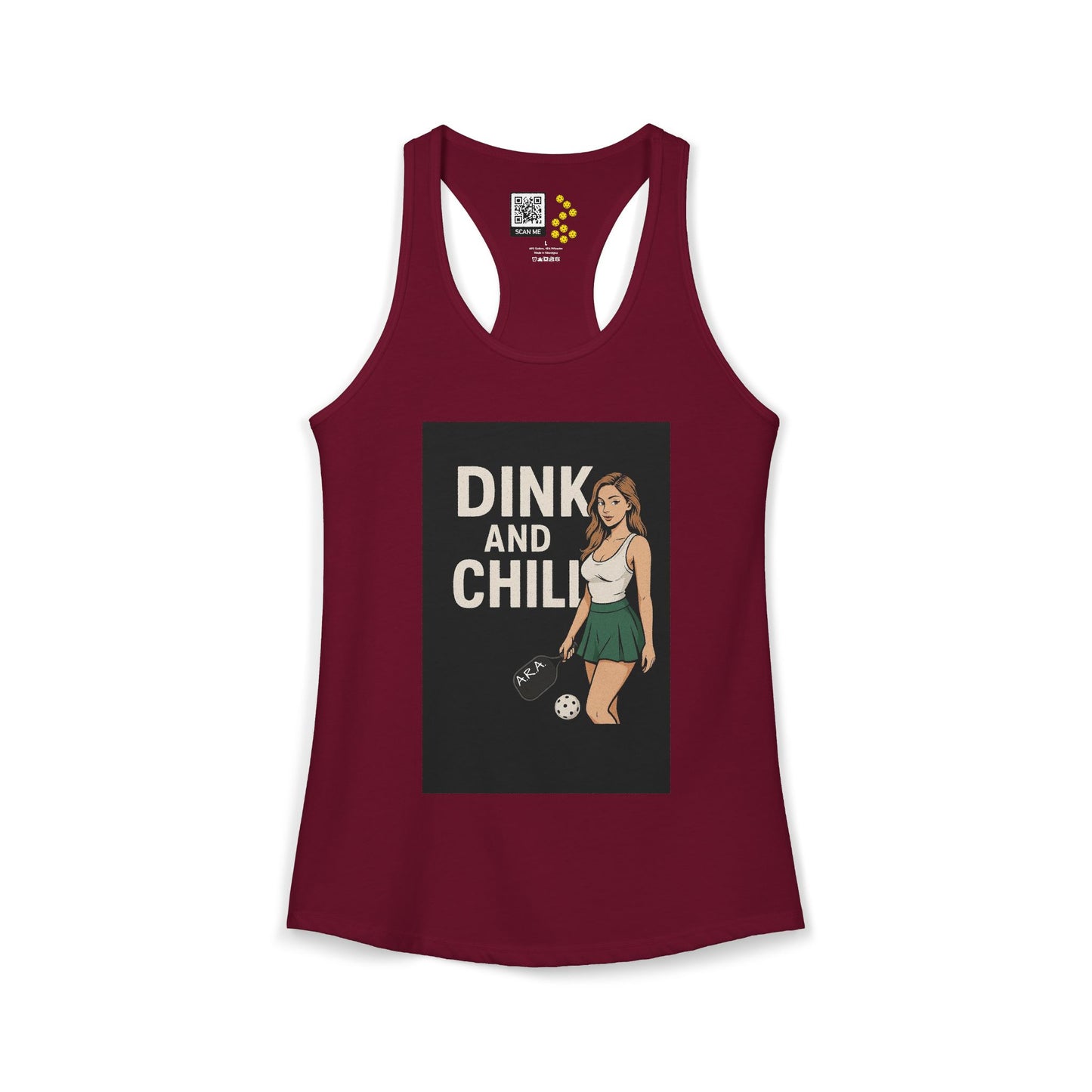 Dink and Chill Two Racerback Tank