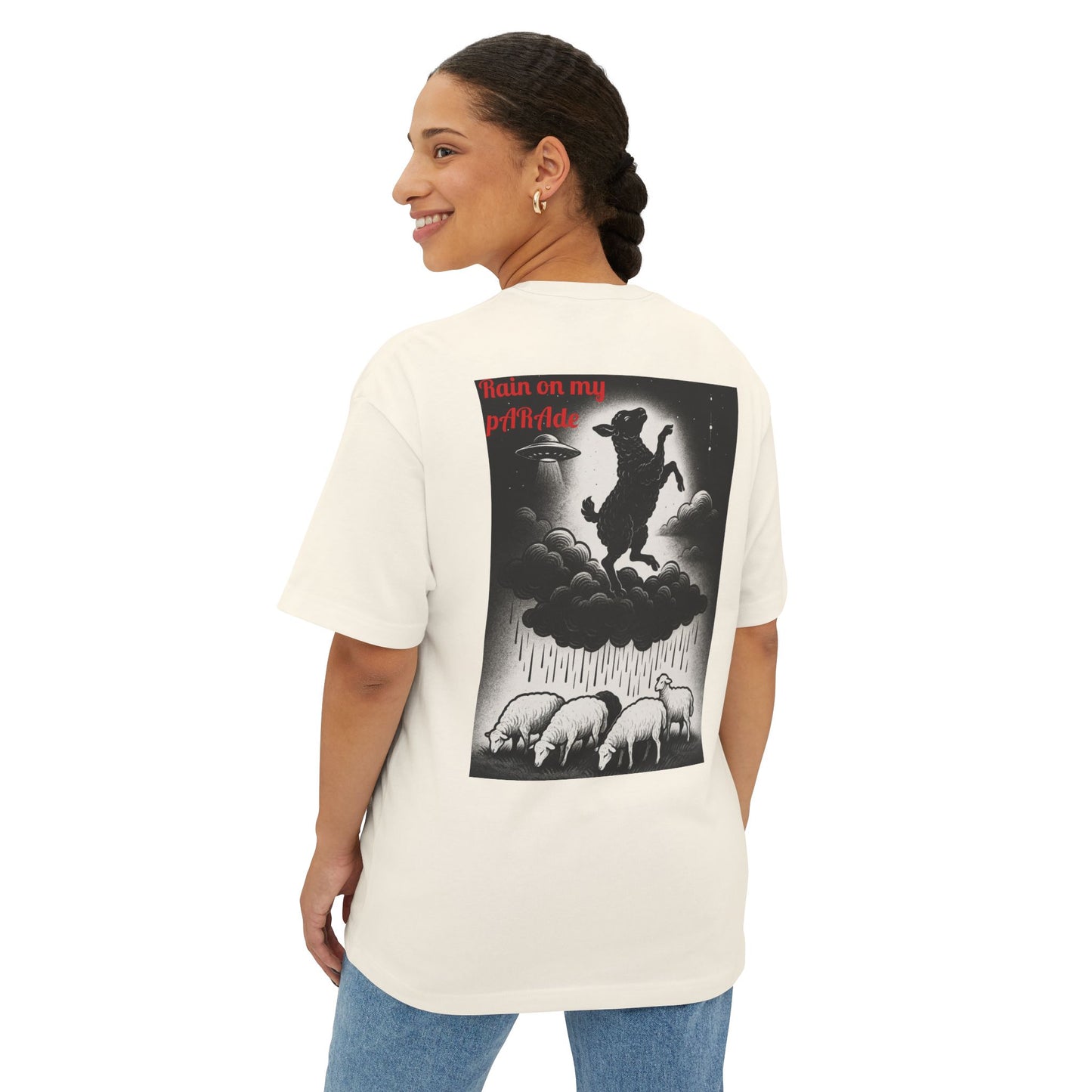 D. Rain On My pARAde Boxy Tee