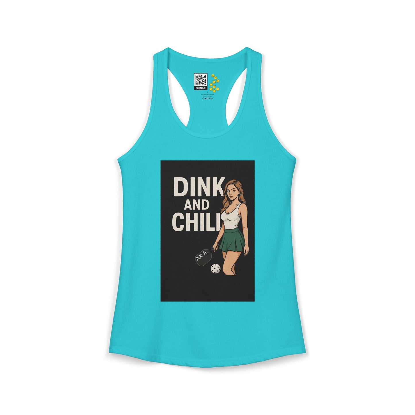 Dink and Chill Two Racerback Tank