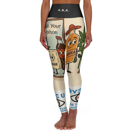 H. Pick Your Poison Yoga Leggings (AOP)