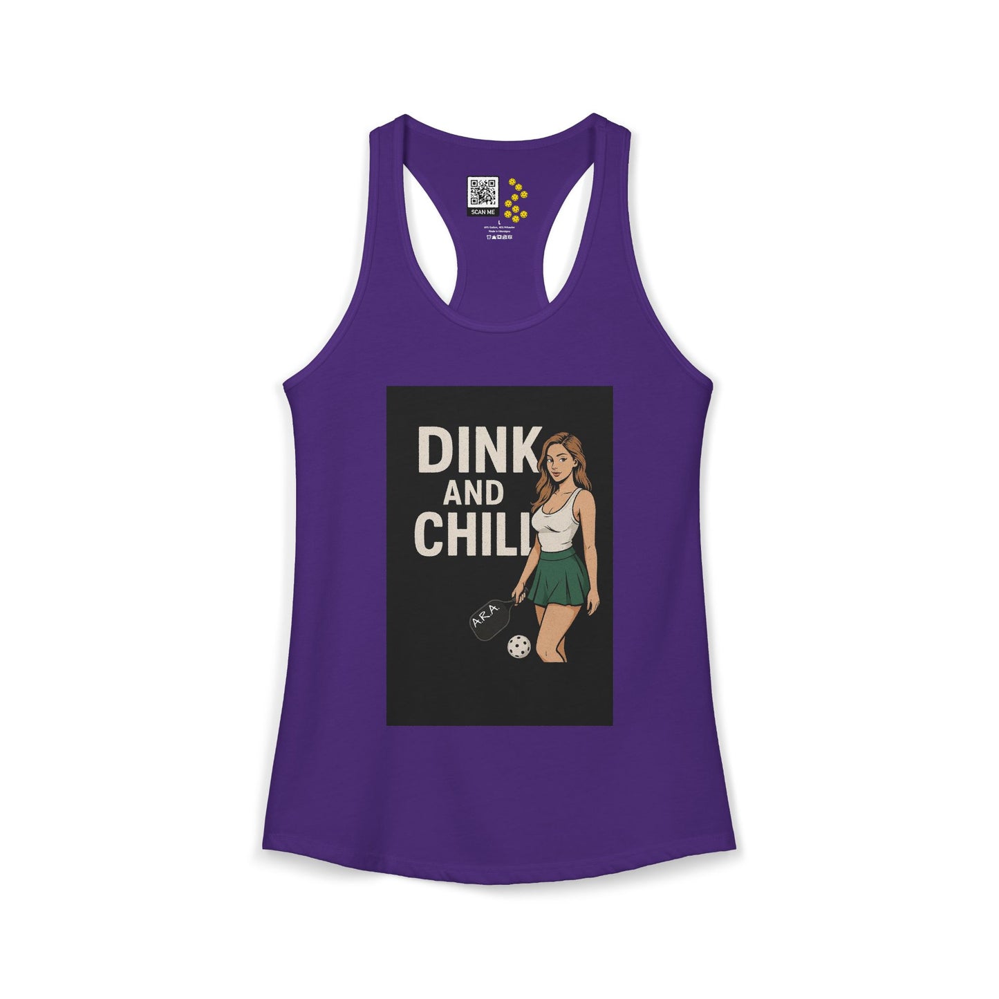 Dink and Chill Two Racerback Tank
