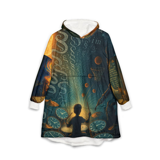 Lost in a Half Truth maze Hooded Blankie