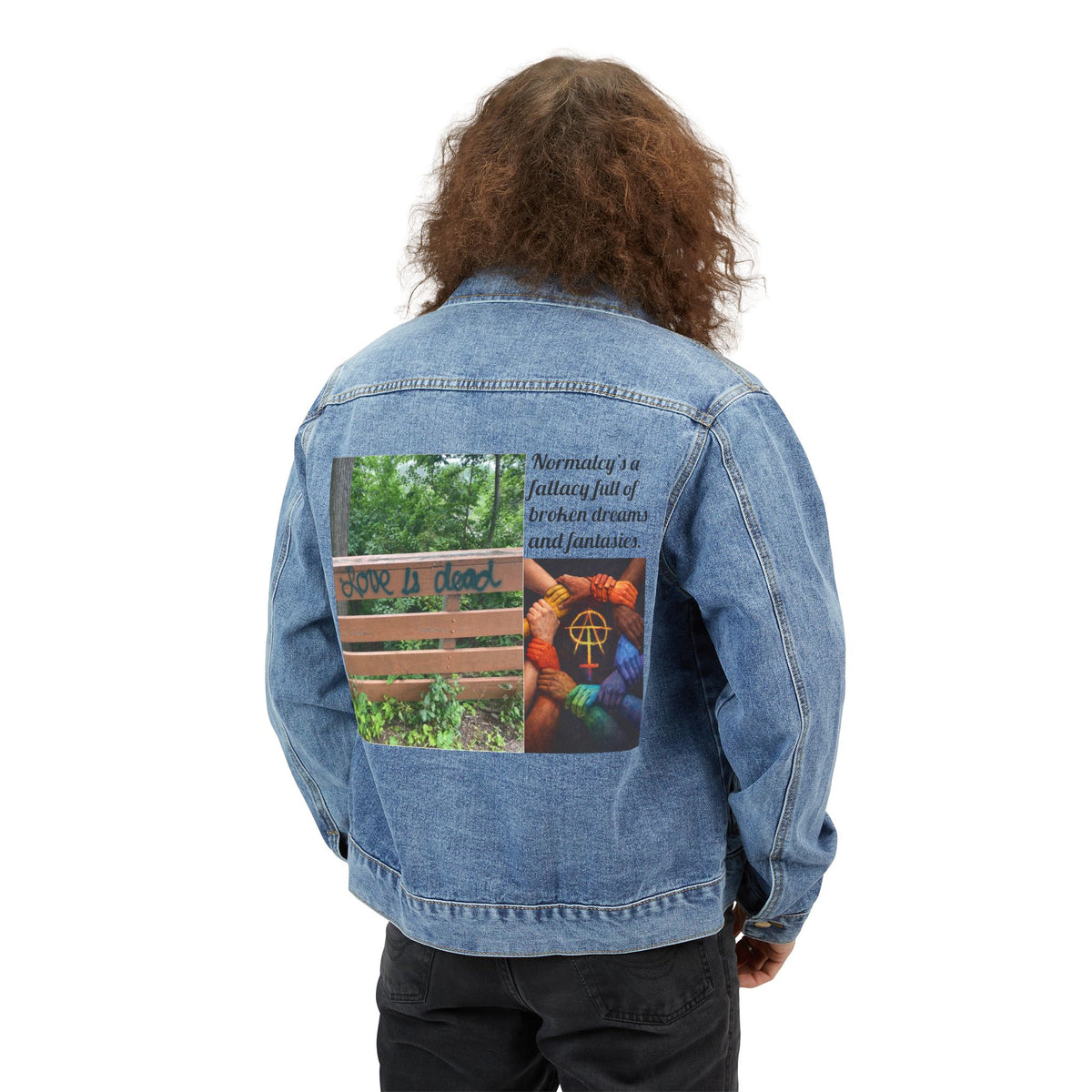 E. Love is Dead Denim Jacket