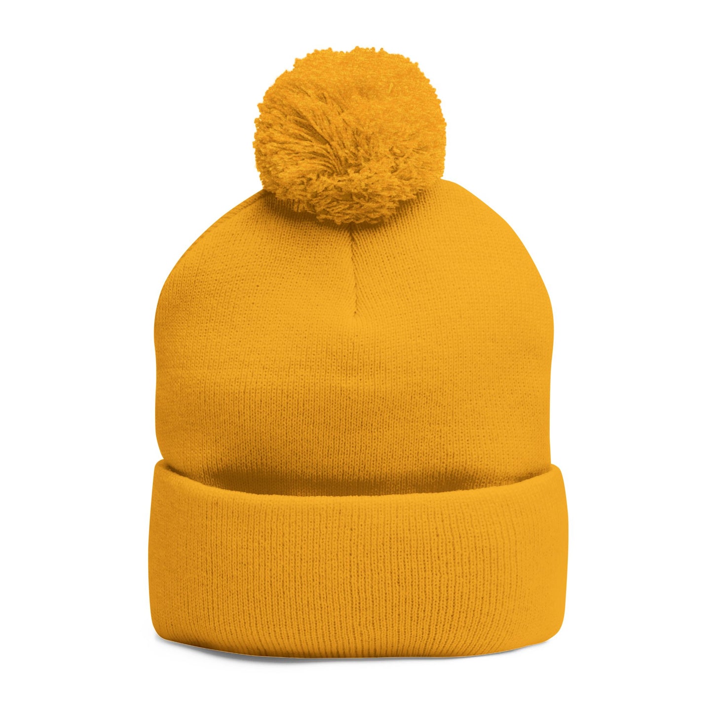 Y. Drip Drip White Pom-Pom Knit Cap (Embroidery)
