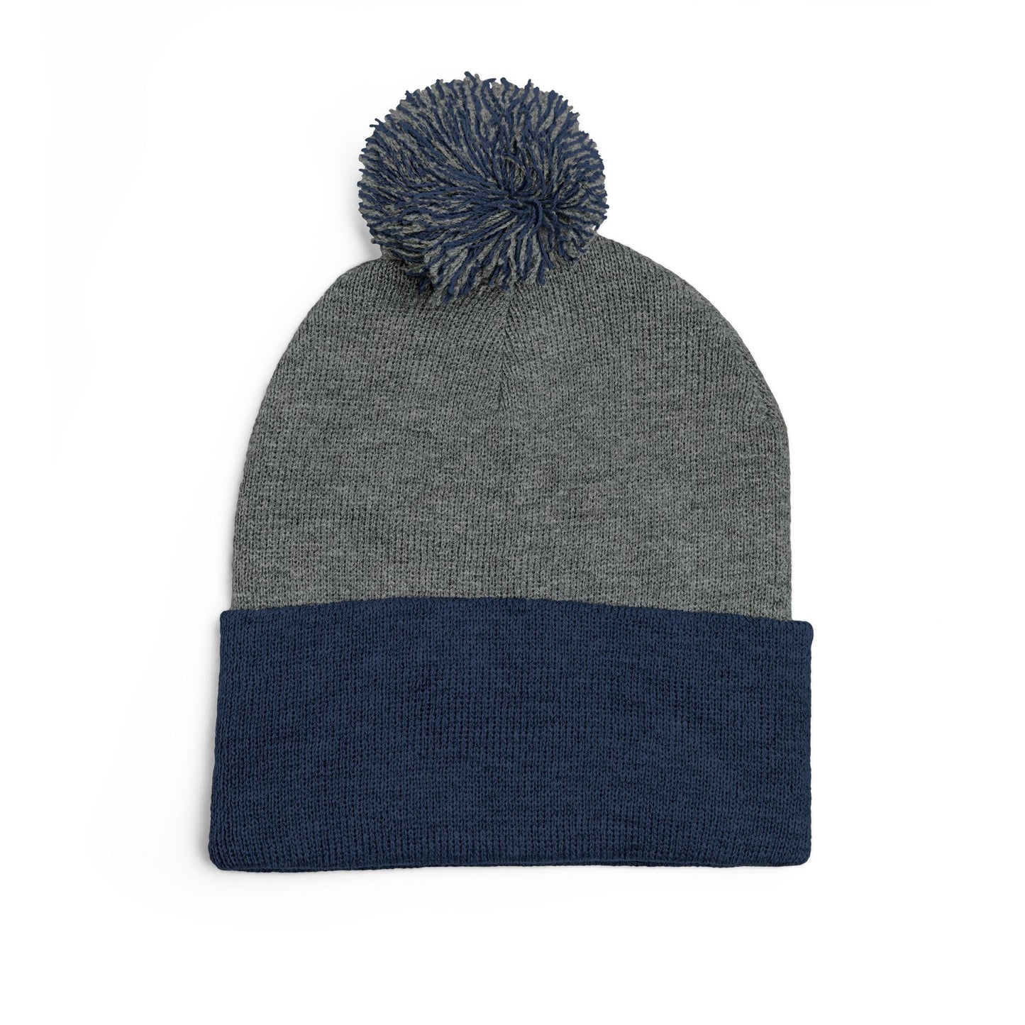 Y. Drip Drip White Pom-Pom Knit Cap (Embroidery)