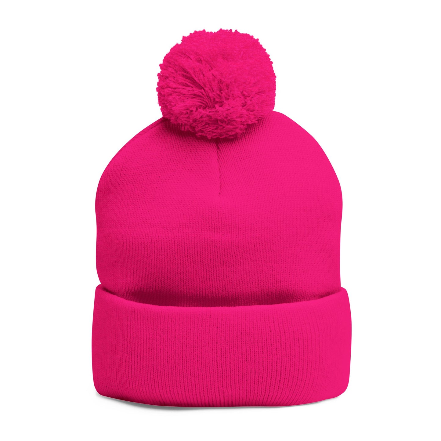 Y. Drip Drip White Pom-Pom Knit Cap (Embroidery)