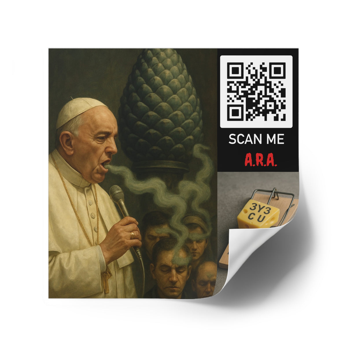 Pope's Smoke Stickers, Indoor\Outdoor
