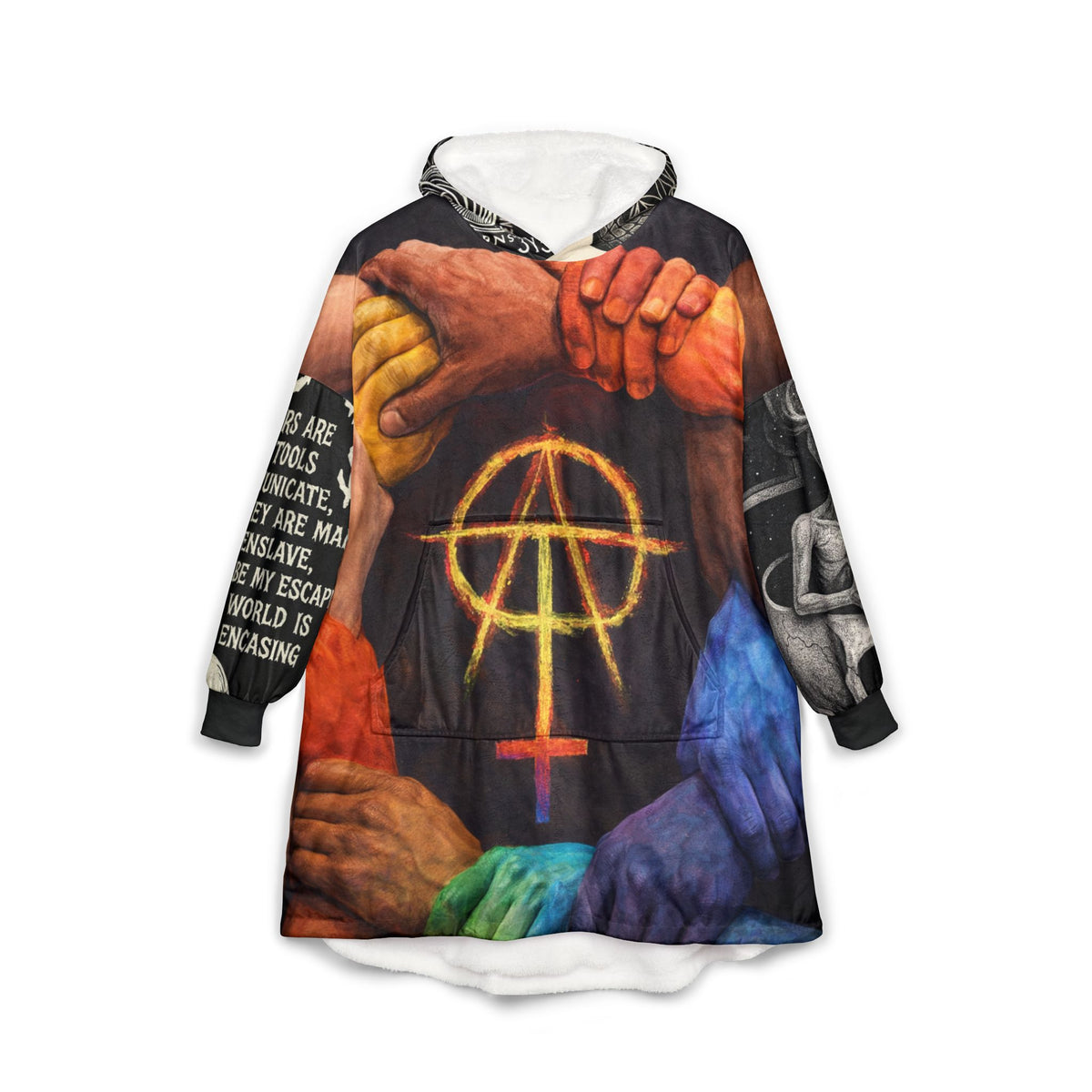 F. Rain On My pARAde Hooded Blanket
