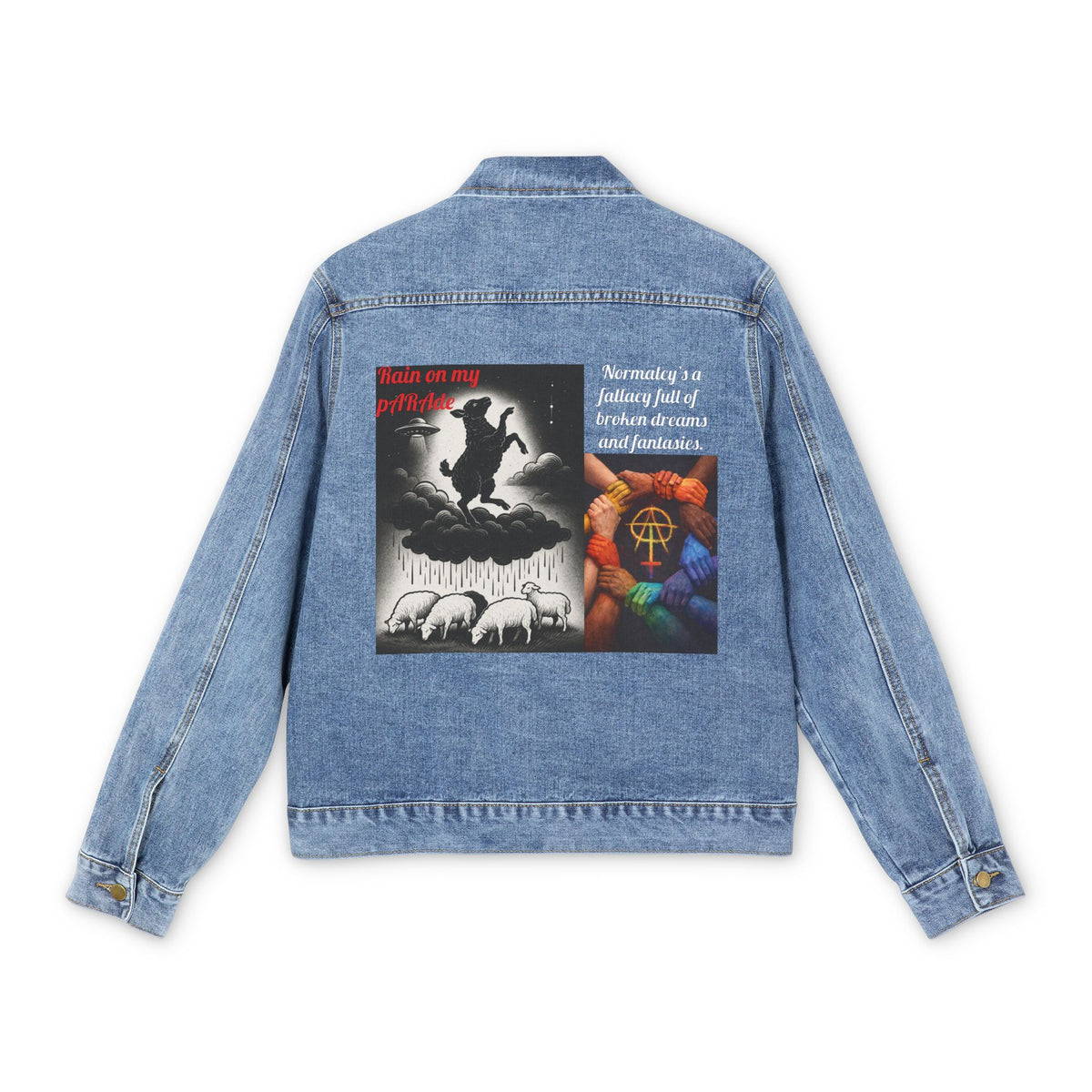 E. Rain On My pARAde Denim Jacket