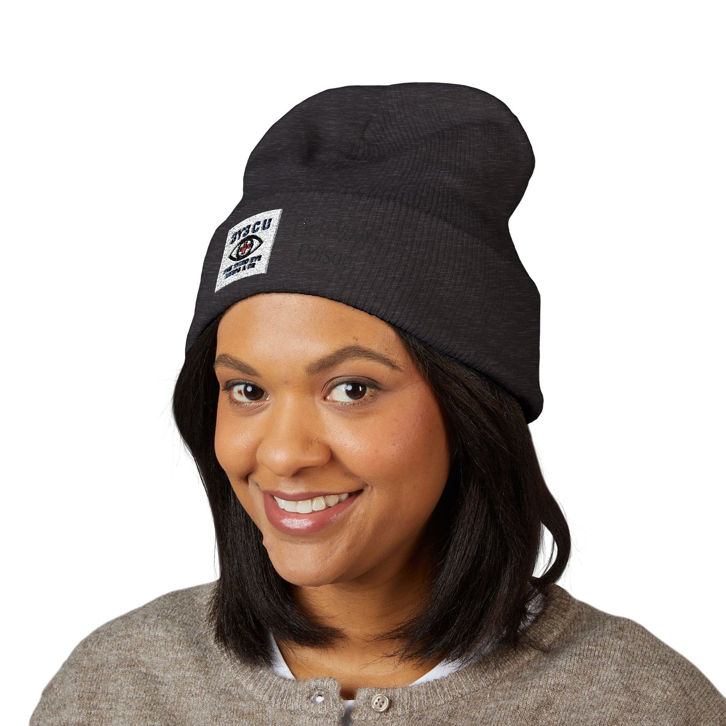X. Pick Your Poison Black Beanie (Embroidery)