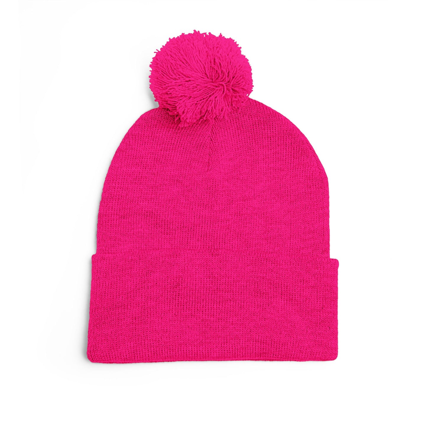 Y. Drip Drip White Pom-Pom Knit Cap (Embroidery)
