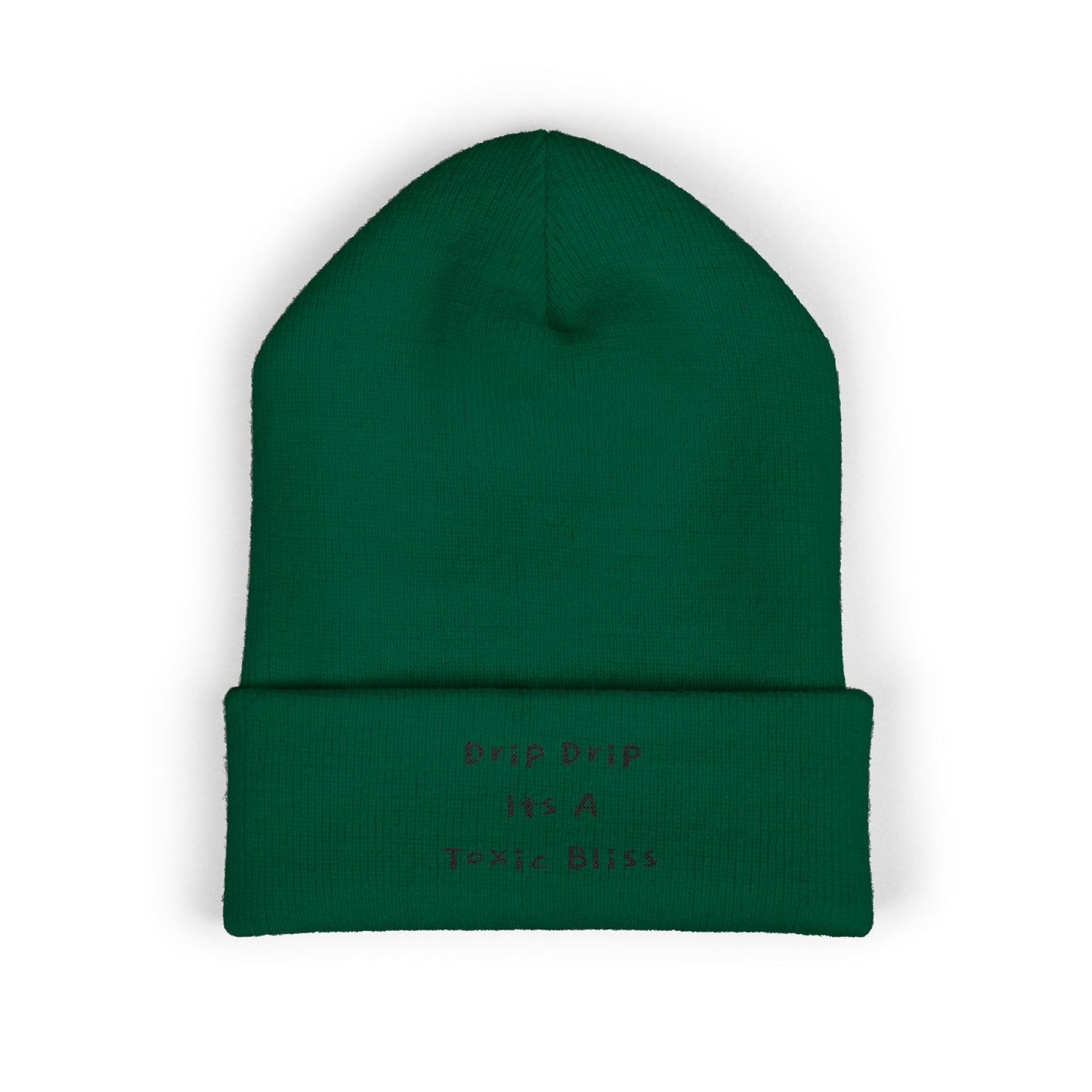 Z. Drip Drip Black Beanie (Embroidery)