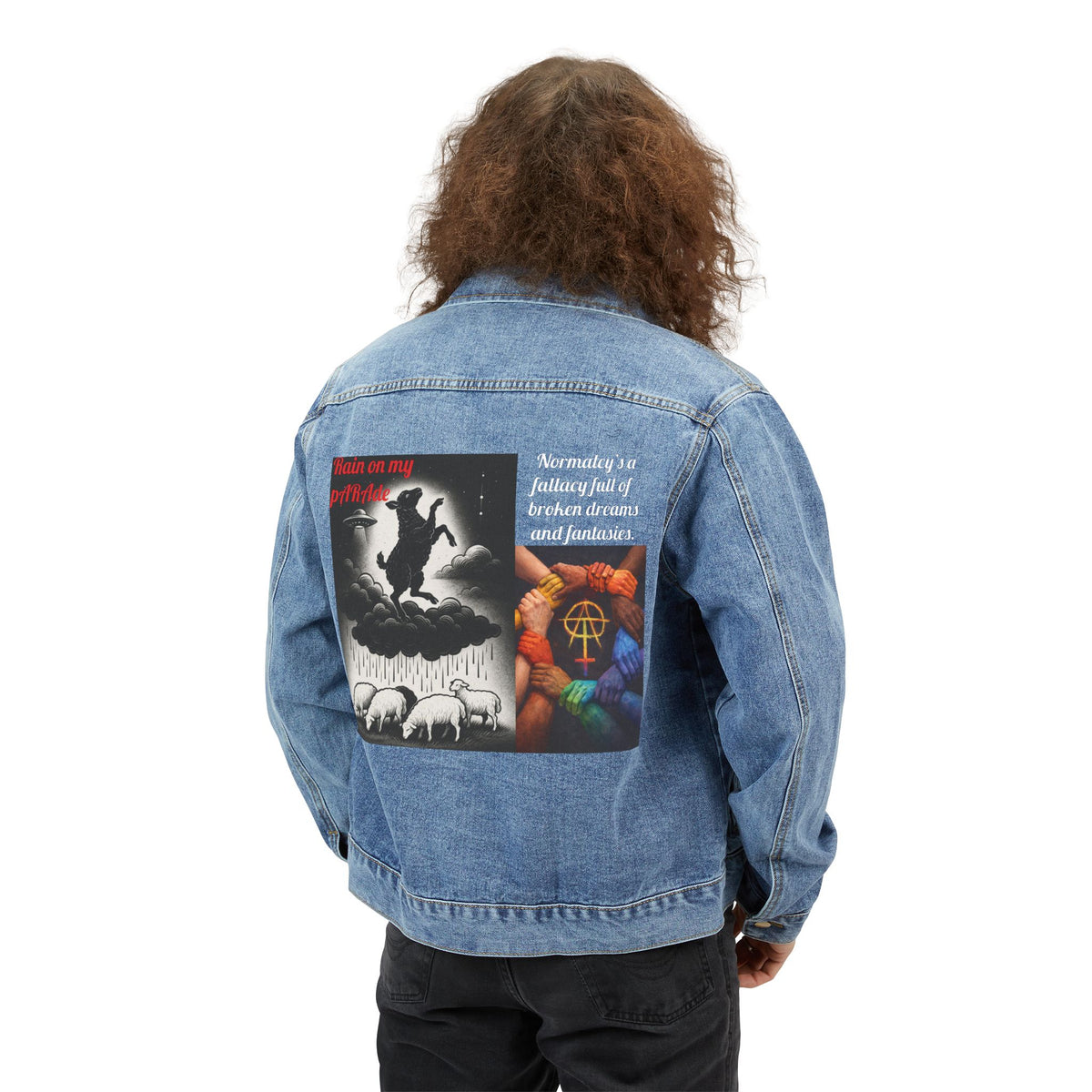 E. Rain On My pARAde Denim Jacket