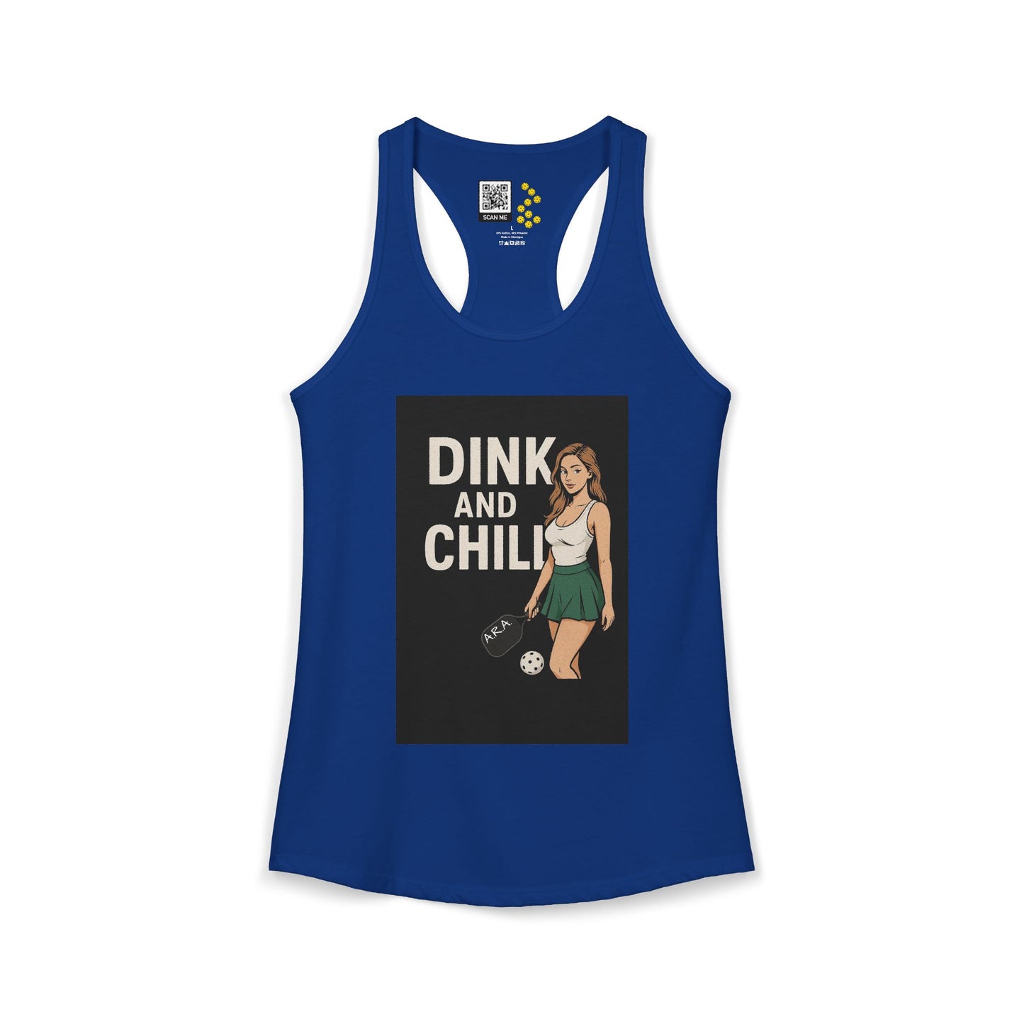 Dink and Chill Two Racerback Tank