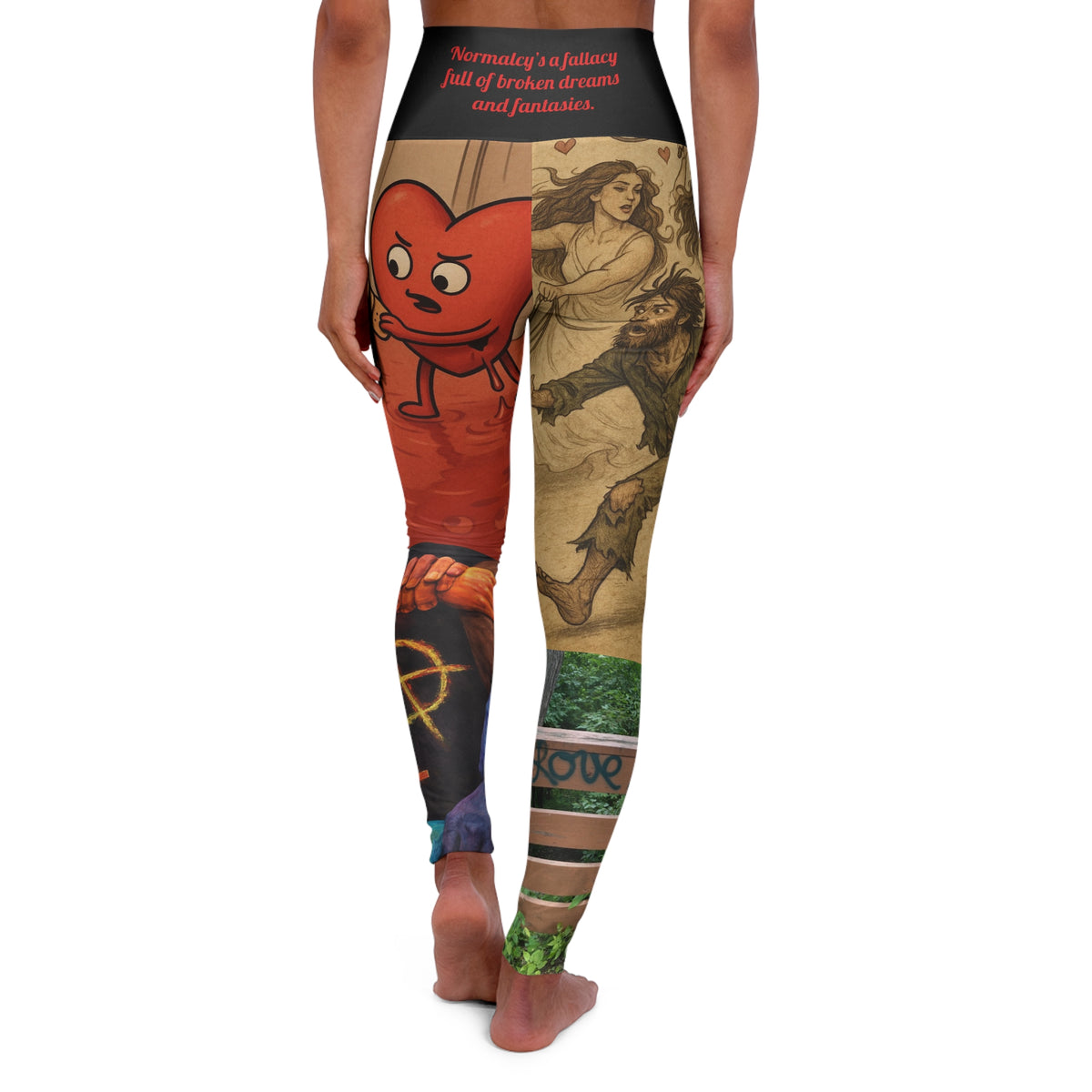 H. Love iS Dead Yoga Leggings
