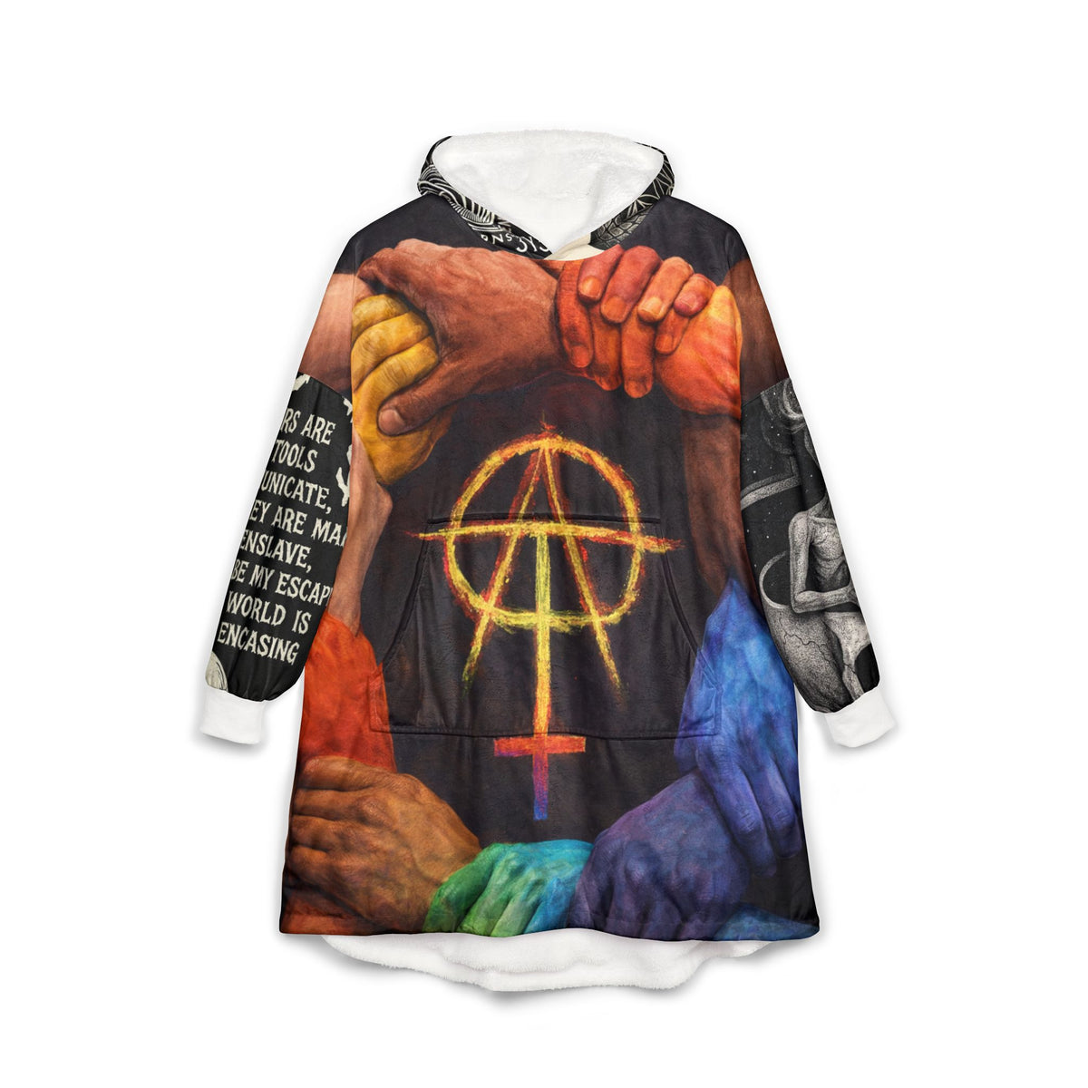 F. Rain On My pARAde Hooded Blanket
