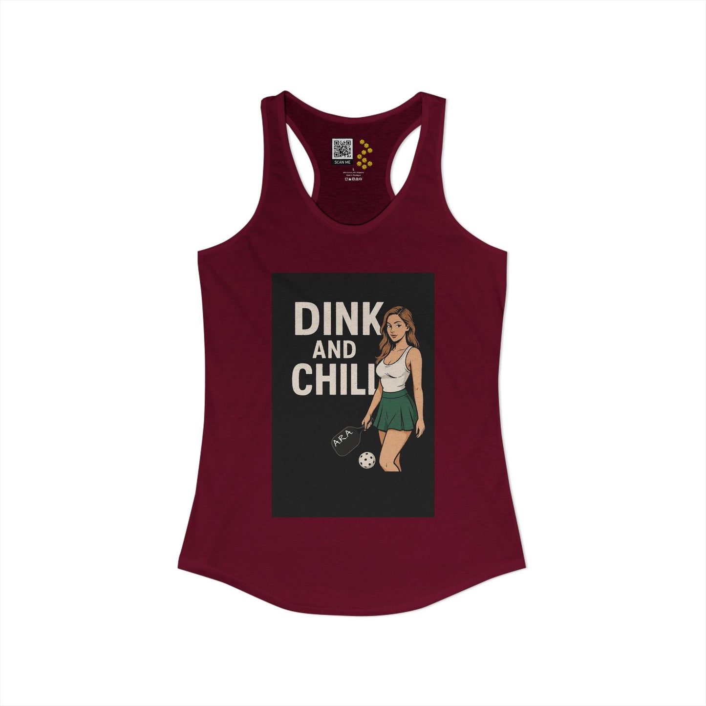 Dink and Chill Two Racerback Tank